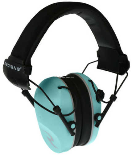 Radians R3220ECS R3200 Dual Mic Electronic Muff 23 Db Over The Head Aqua Blue